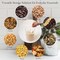 Glass Storage Jars Set Elegant Containers with Airtight Bamboo Lids, Perfect for Kitchen Organization - Flour, Rice, Pasta, Sugar, Coffee Beans (2 packs(37oz) / 2 packs(111oz)) 9.3"L x 4.9"W x 3.1"H